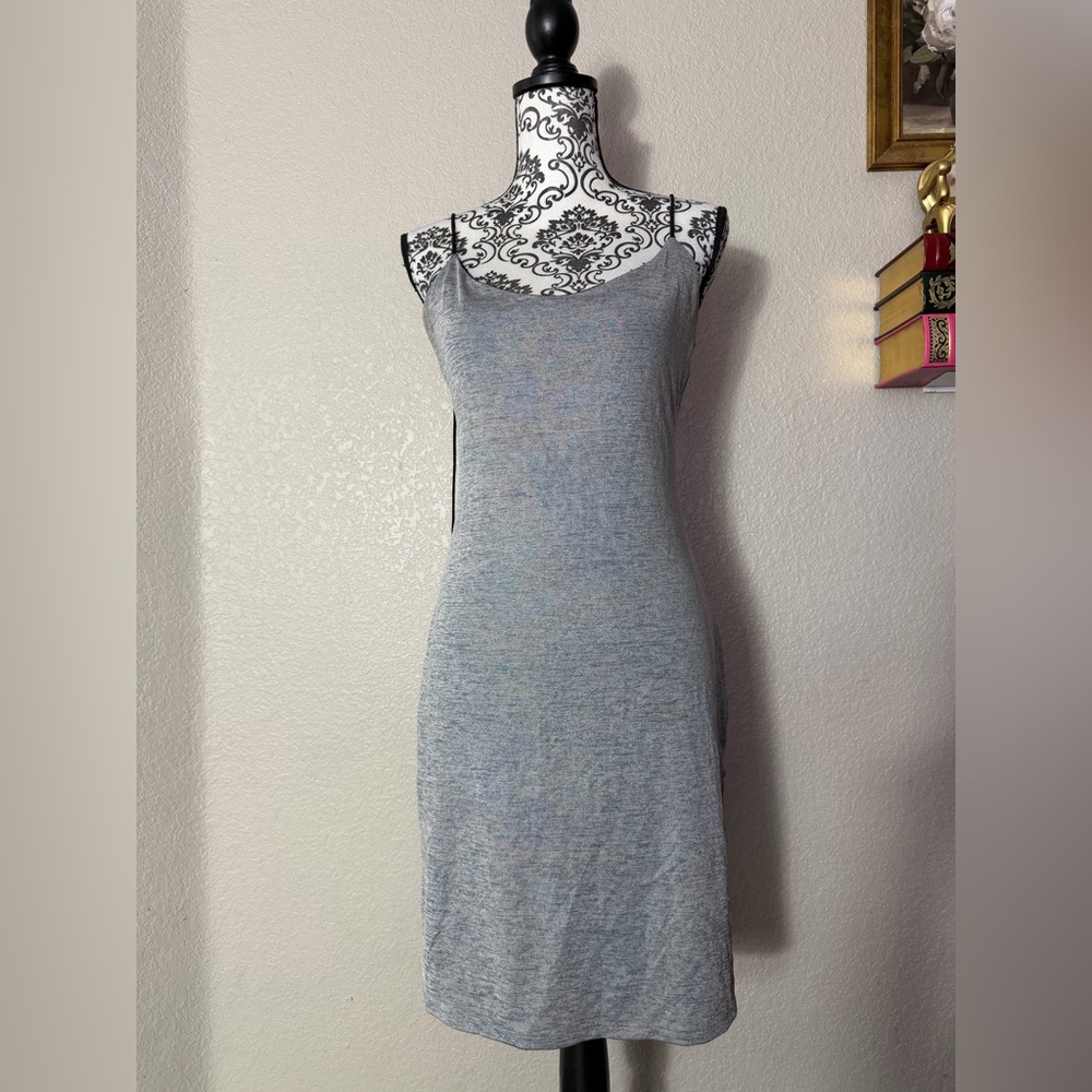 Guess Strapless Gray Dress